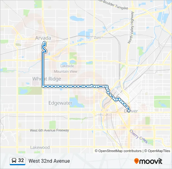 32 Bus Line Map