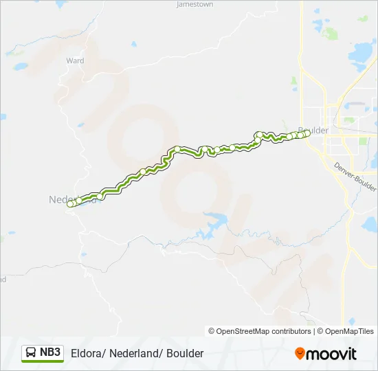 NB3 Bus Line Map