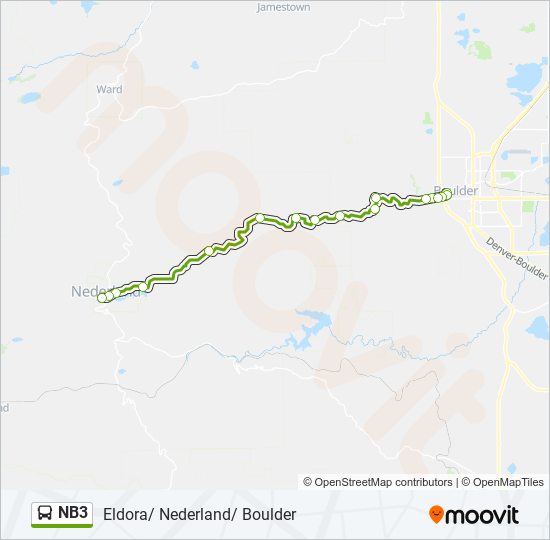 NB3 bus Line Map