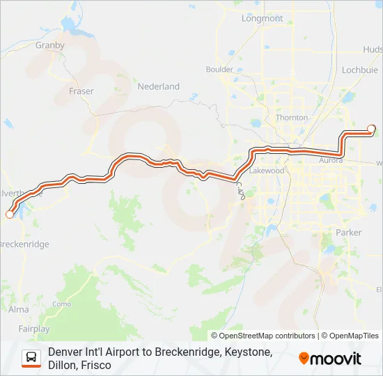 EPIC MOUNTAIN EXPRESS Bus Line Map