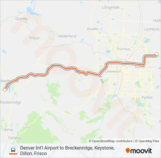 EPIC MOUNTAIN EXPRESS Bus Line Map
