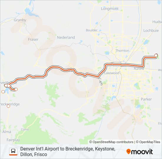 EPIC MOUNTAIN EXPRESS Bus Line Map