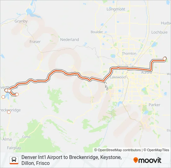 EPIC MOUNTAIN EXPRESS Bus Line Map