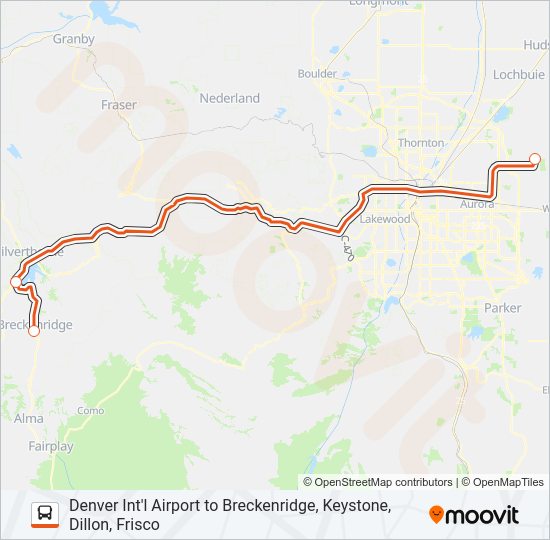 EPIC MOUNTAIN EXPRESS Bus Line Map