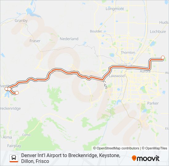 EPIC MOUNTAIN EXPRESS Bus Line Map