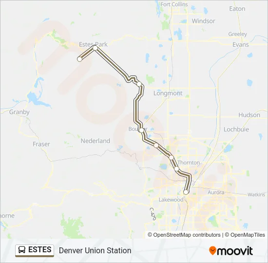 ESTES Bus Line Map