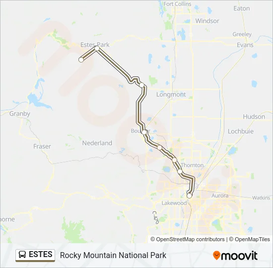 ESTES Bus Line Map
