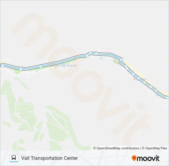 EAST VAIL HIKER EXPRESS Bus Line Map