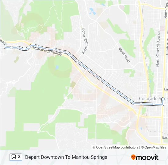 3 Bus Line Map