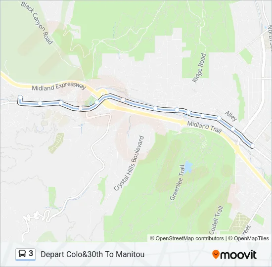 3 Bus Line Map