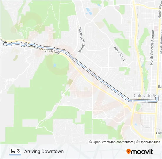 3 Bus Line Map