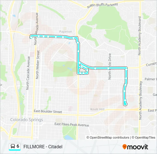 6 Bus Line Map