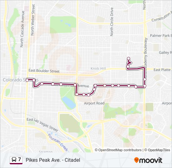 7 bus Line Map