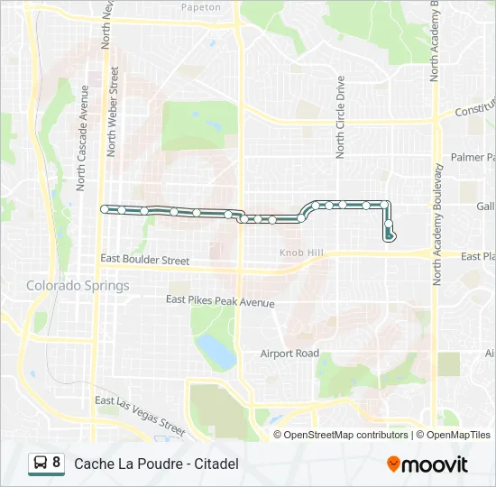 8 Bus Line Map