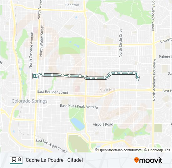 8 Bus Line Map