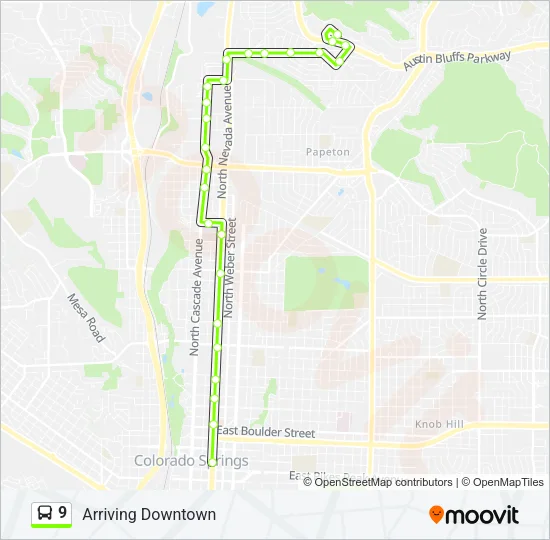 9 Bus Line Map