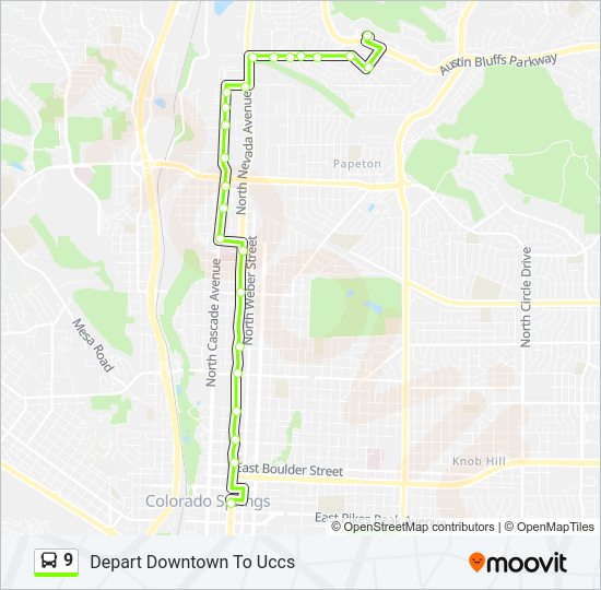 9 bus Line Map