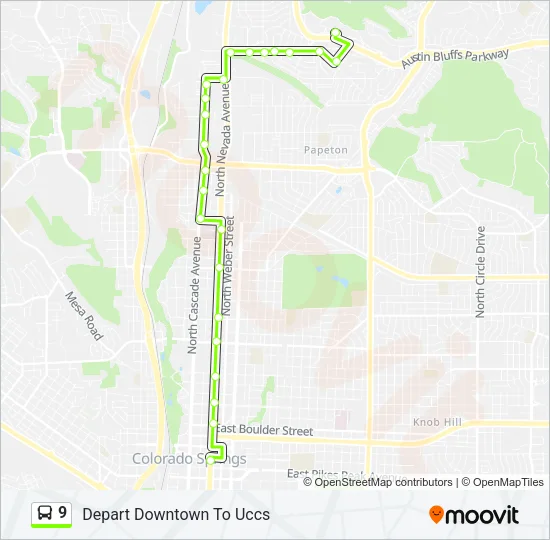 9 Bus Line Map
