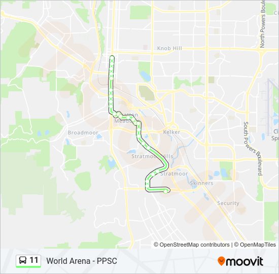 11 Bus Line Map