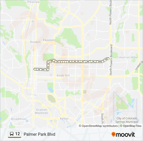 12 Bus Line Map