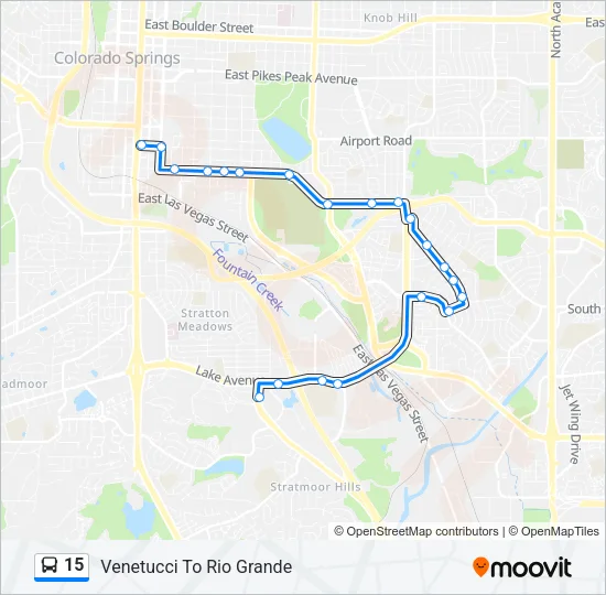 15 Bus Line Map