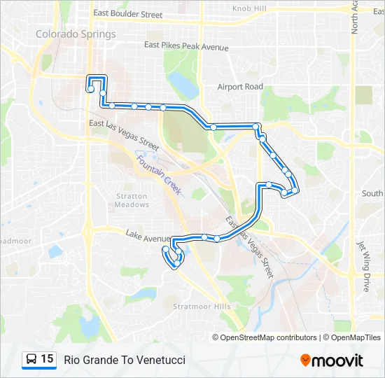 15 Bus Line Map