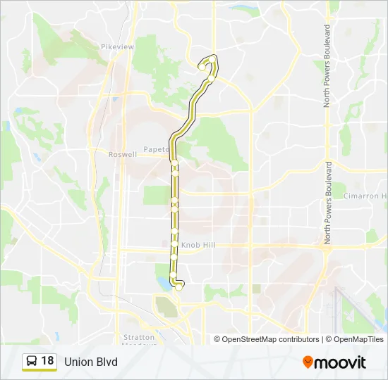 18 Bus Line Map