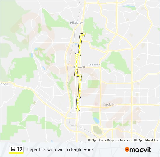 19 bus Line Map