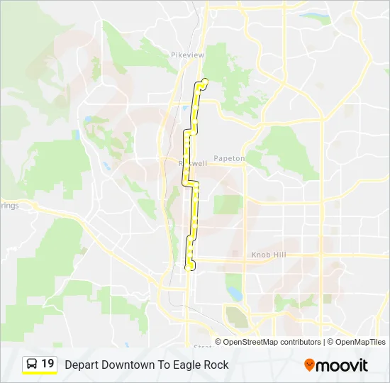 19 Bus Line Map