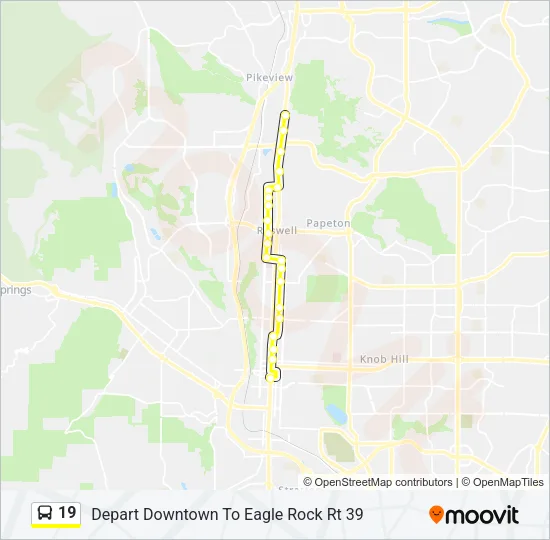 19 Bus Line Map