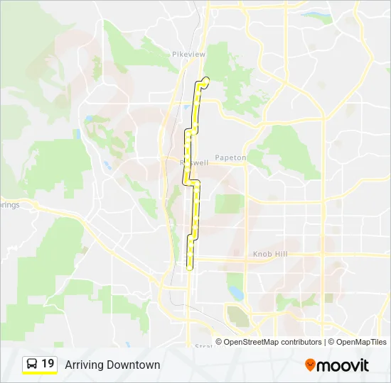 19 Bus Line Map