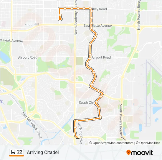 22 Bus Line Map