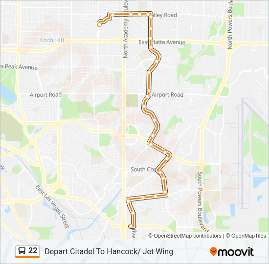 22 Bus Line Map