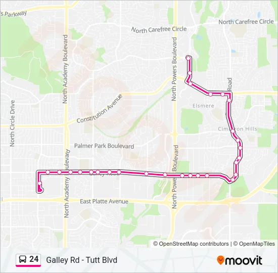 24 Bus Line Map