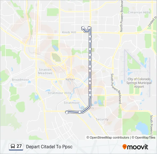 27 Bus Line Map