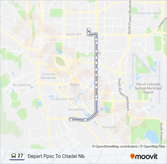 27 Bus Line Map