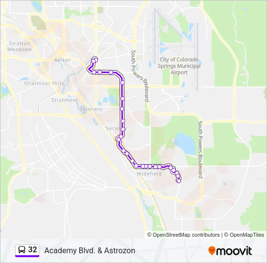 32 Bus Line Map