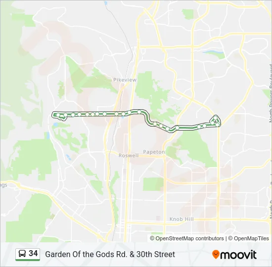34 Bus Line Map