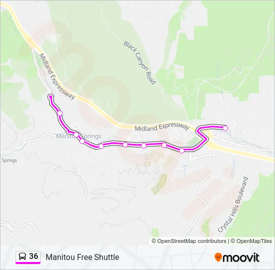 36 Bus Line Map