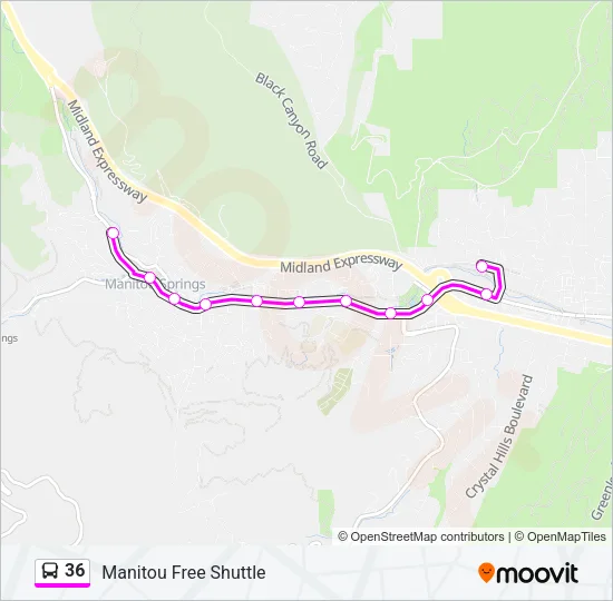 36 Bus Line Map
