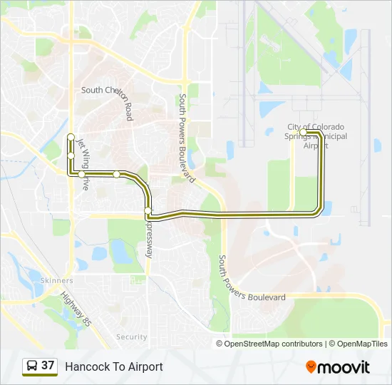 37 Bus Line Map