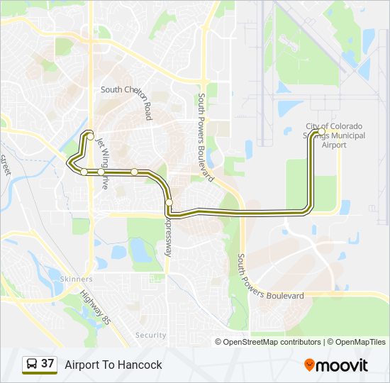 37 Bus Line Map