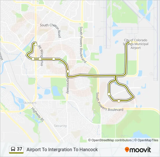37 Bus Line Map