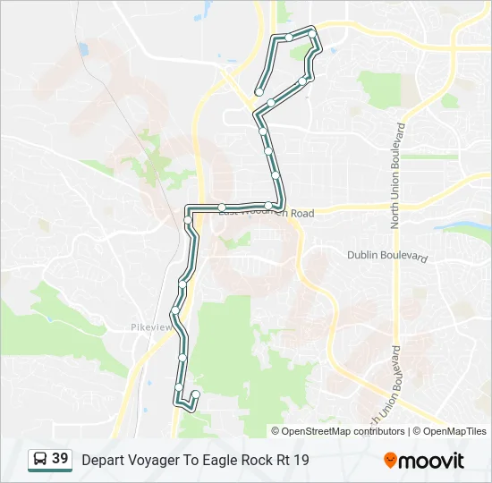 39 Bus Line Map