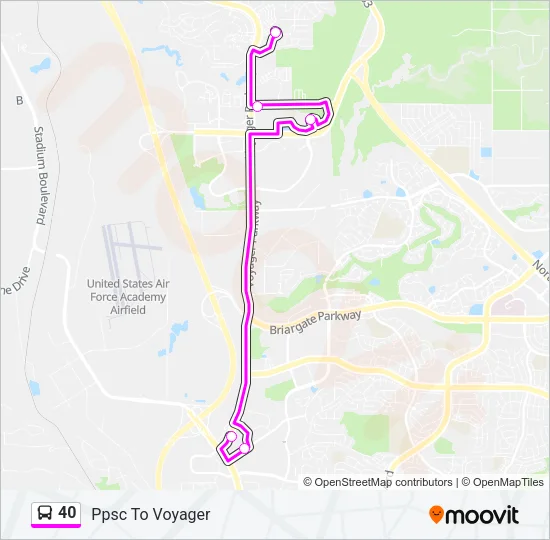 40 Bus Line Map