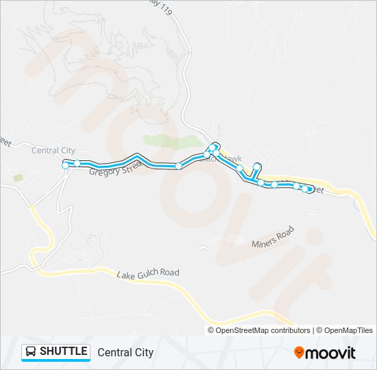 SHUTTLE Bus Line Map