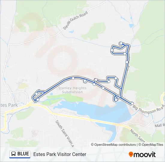 BLUE Bus Line Map