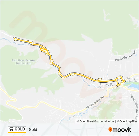 GOLD Bus Line Map