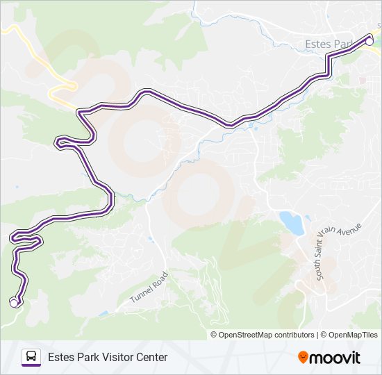HIKER SHUTTLE EXPRESS ROUTE Bus Line Map