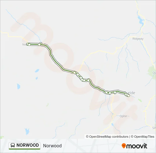 NORWOOD Bus Line Map
